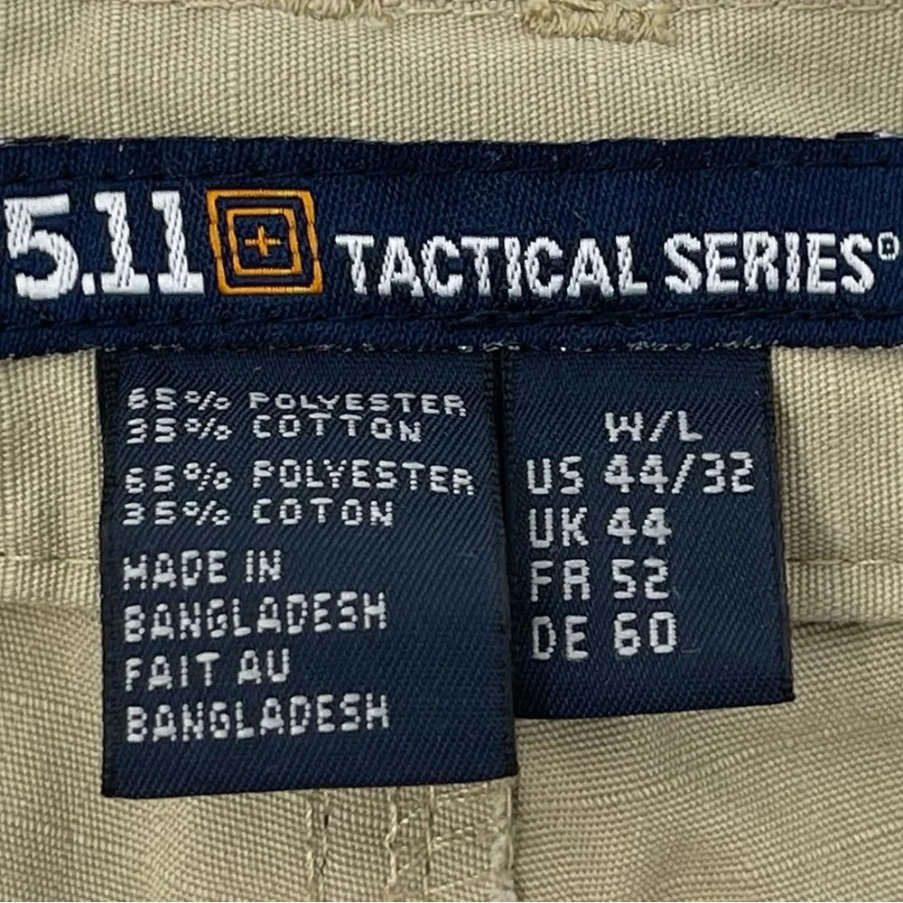 5.11 Tactical Pants Men’s 44x31.5 Tagged 32 Tan Cargo Ripstop Tacite‎ Pro 74273
